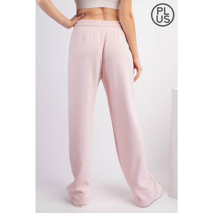 Rae Mode - Wholesale Lounge Sweatpants/Joggers - Women's - PLUS SIZE MODAL SCUBA STRAIGHT LOUNGE PANTS WITH POCKETS