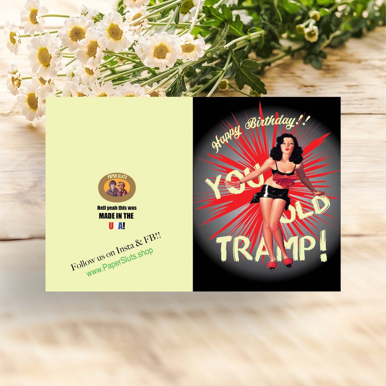 Paper Sluts - Venta al por mayor Tarjetas de cumpleaños - ¡Viejo vagabundo!2
