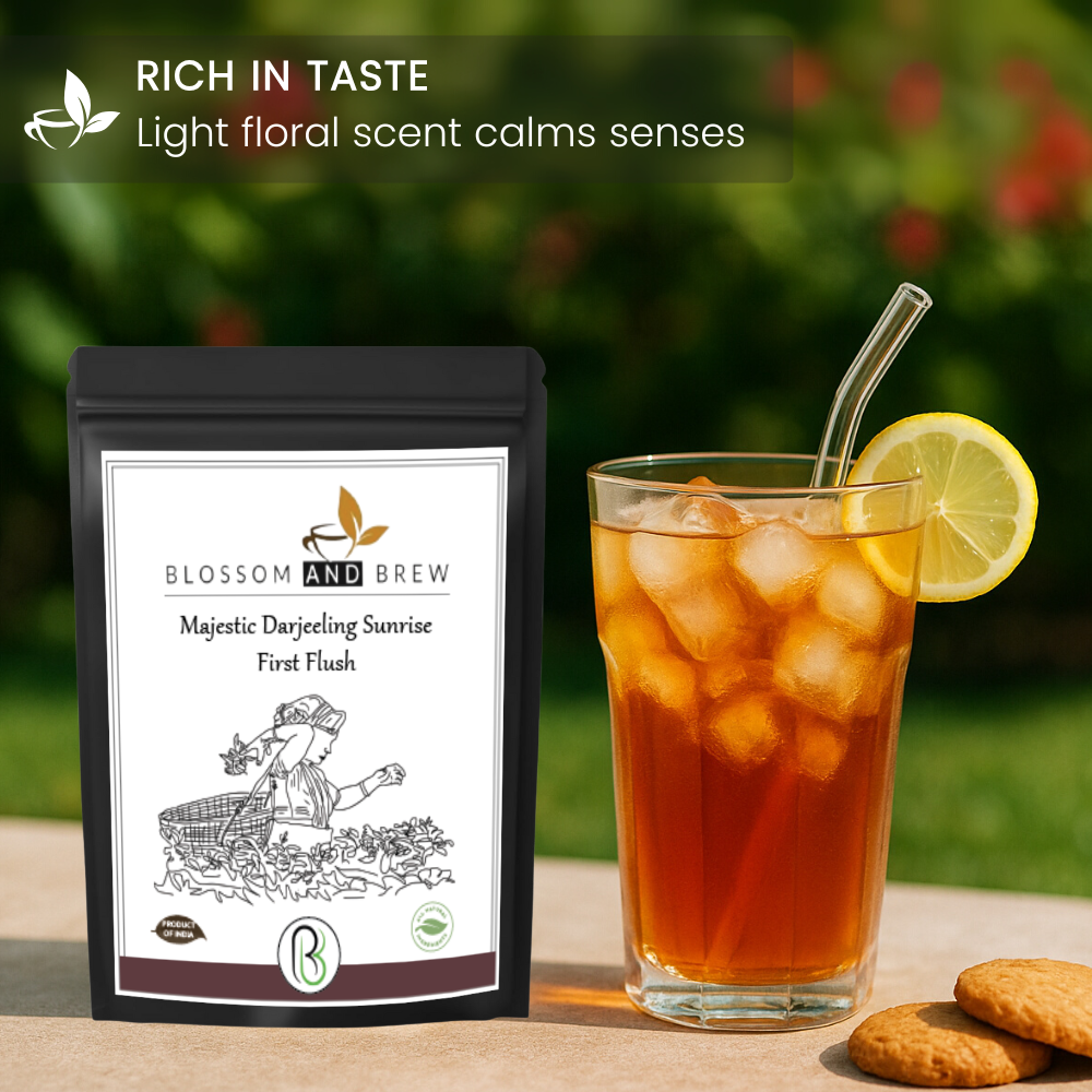Blossom & Brew - Wholesale Loose Tea - Darjeeling First Flush Black Tea- Majestic Sunrise Notes4