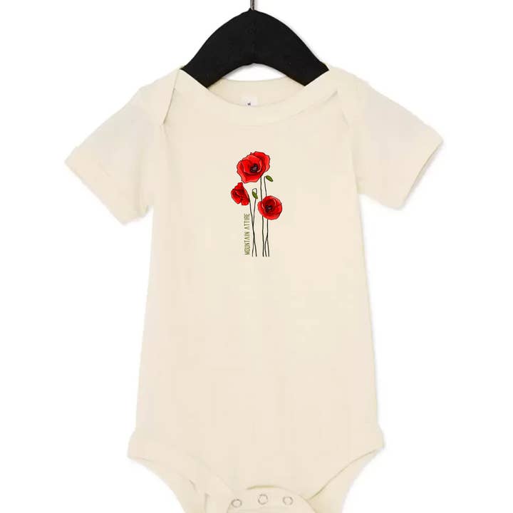 Poppy rompertje voor baby's voor wholesale door Mountain Attire