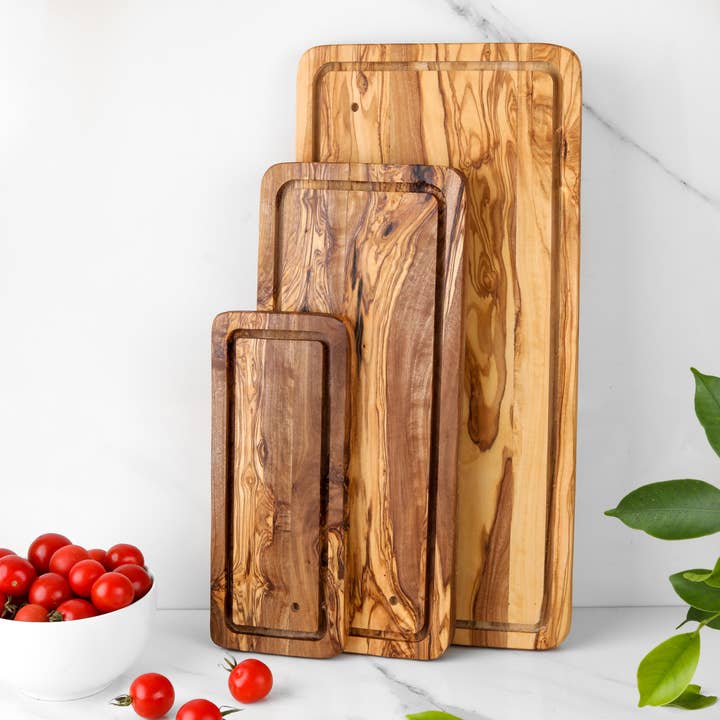 Krafts GmbH - Wholesale Cutting Board - Rectangular Board with Juice Groove