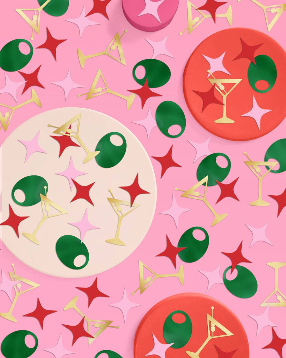 xo, Fetti - Wholesale Confetti - Martini Confetti 200pc | Olive, Martini, Bachelorette1