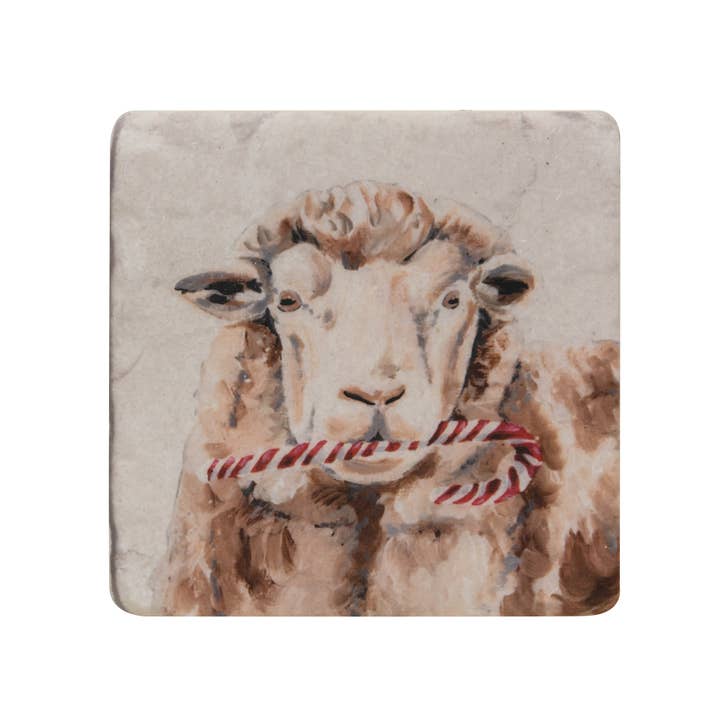 Col House Designs - Wholesale Coasters - Christmas Farm Animals Resin Coasters5