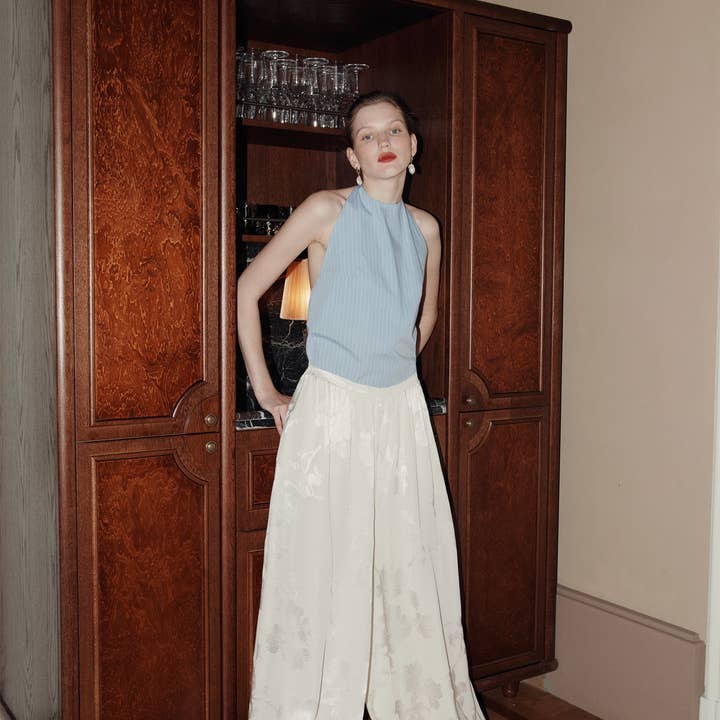 Calças Electra Marfim por atacado de eikō ai