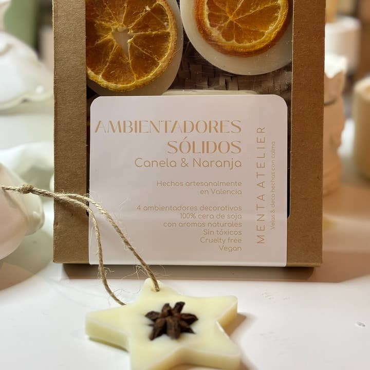 Menta Atelier - Wholesale Wax Melt - Pack of 2 boxes of decorated solid air fresheners0