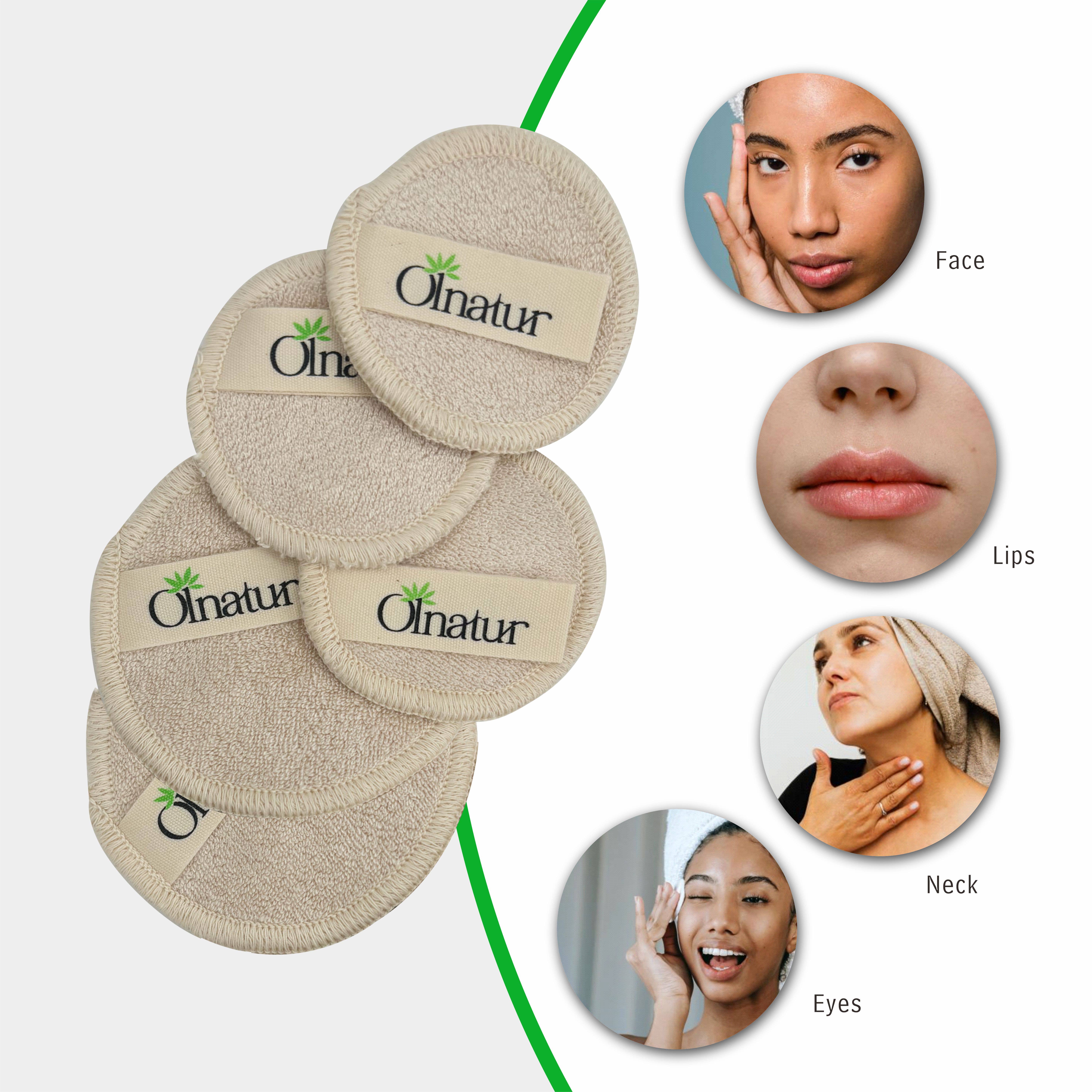 Max-Link Solutions Ltd – wholesale Sminkborttagning – Olnatur bambukuddar och bomullspåse, sminkborttagningsdynor4