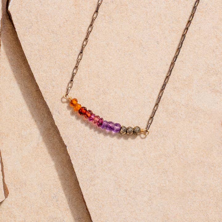 Förstenad skog ombre-halsband för wholesale av Vannucci