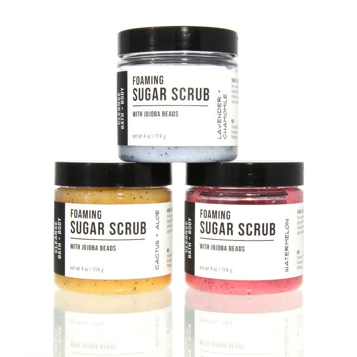 Cleanse Bath and Body - Wholesale Body Scrub/Exfoliant - Foaming Sugar Scrub with Jojoba Beads