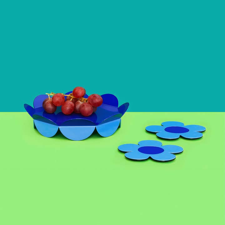 ISUWA – wholesale Coasters – Flower Coaster – Blue 1