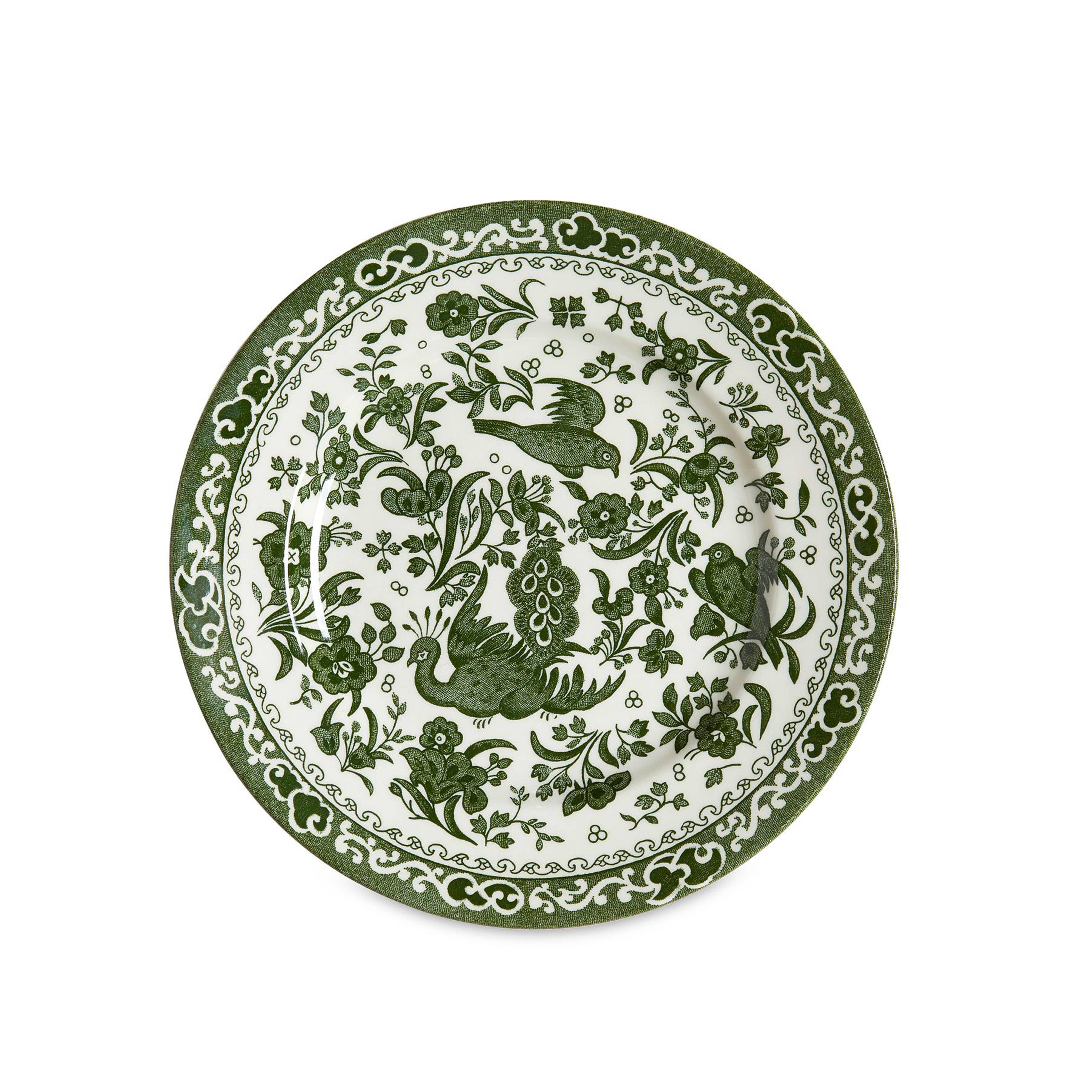 Burleigh - Wholesale Dinner Plate - Green Regal Peacock Small Plate0