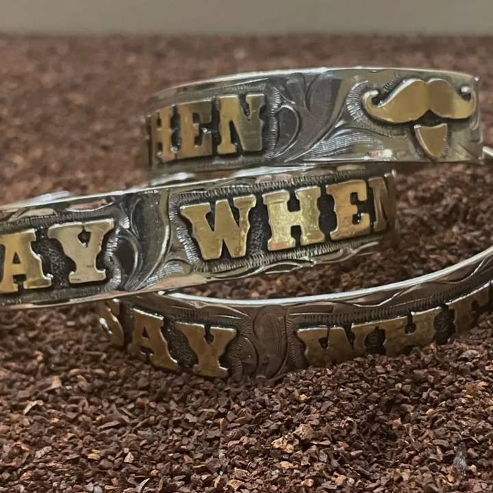 Say When Western Cuff Bracelet for wholesale by The Turquoise Possum