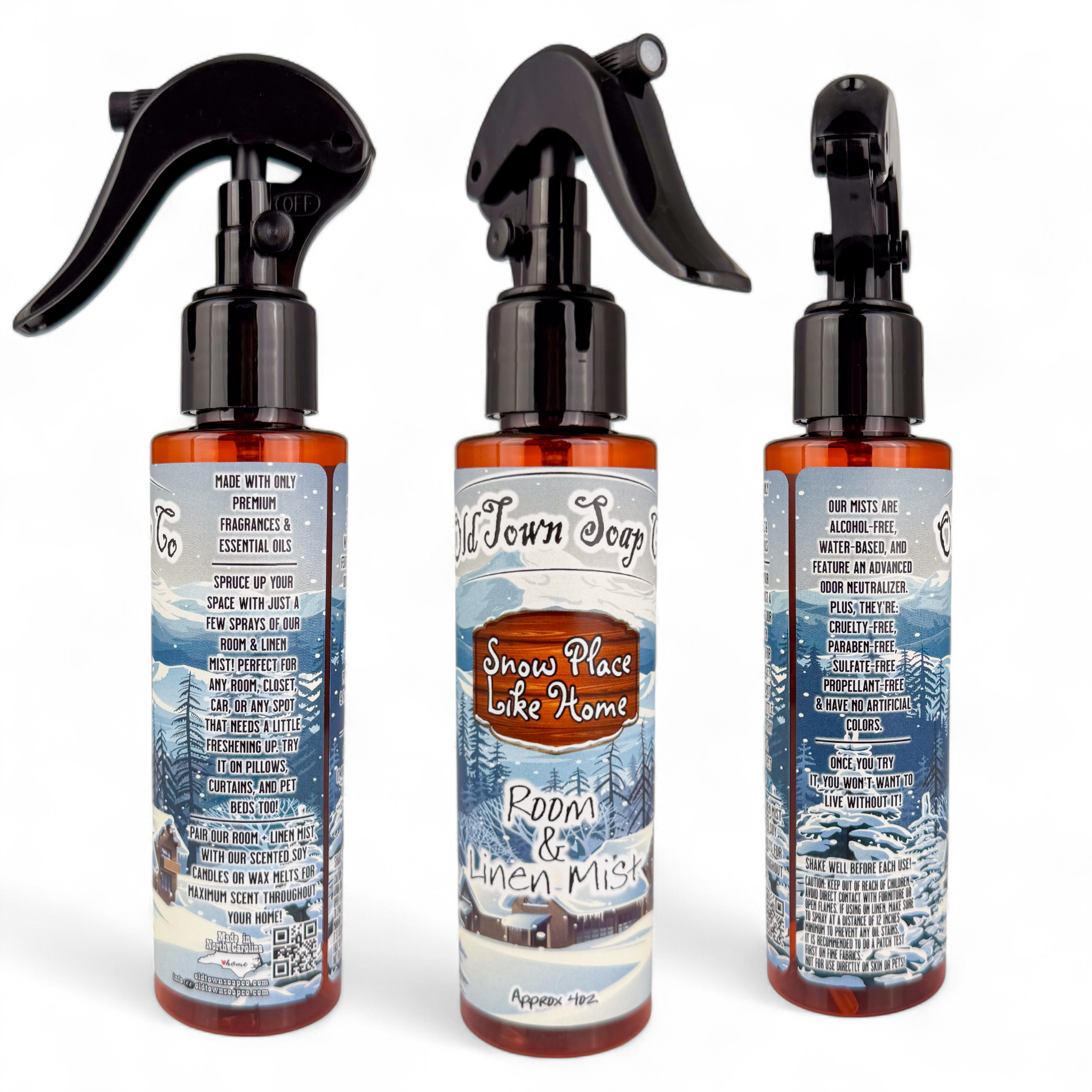 Old Town Soap Co. - Wholesale Room & Linen Spray - Christmas Room+Linen Mist - New Mister Bottle!7