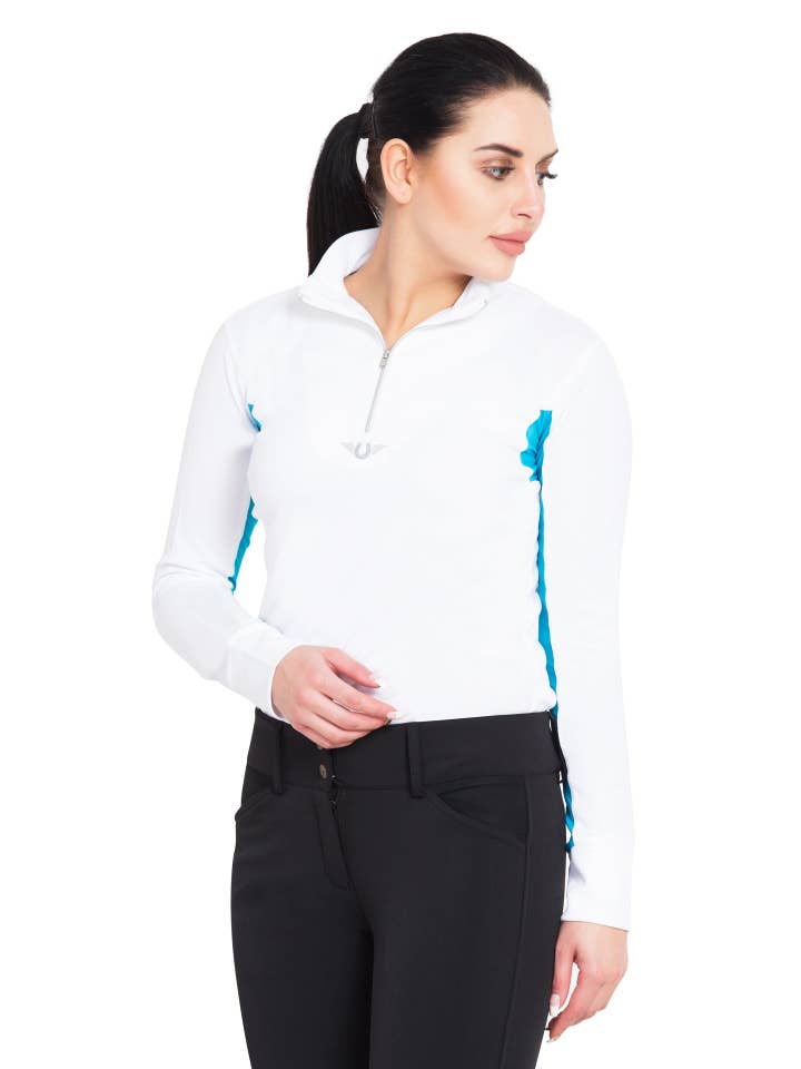 JPC Equestrian - Wholesale Athletic top – Women′s - TuffRider Ladies Ventilated Technical Long Sleeve Sport Shirt8