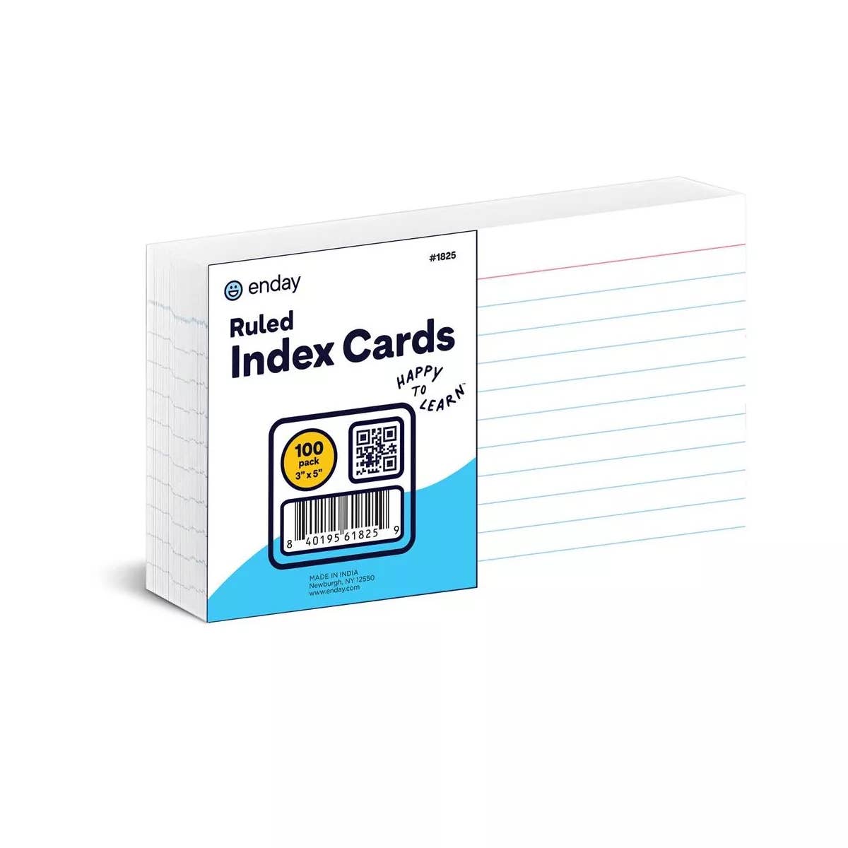 enday - Wholesale Notepad - Ruled, White Index Card 3X5 100 Ct.