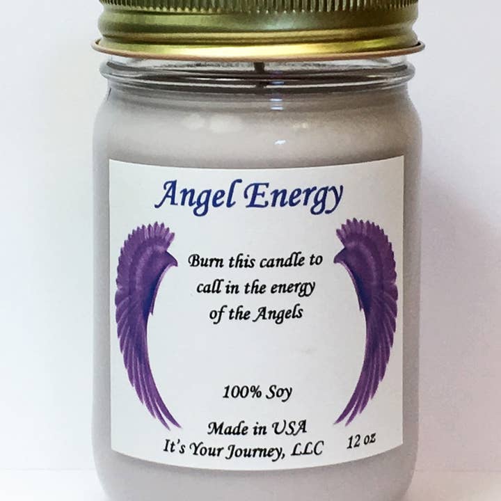 It's Your Journey LLC - Wholesale Jar/Filled Candle - Angel Soy Candle 12 oz
