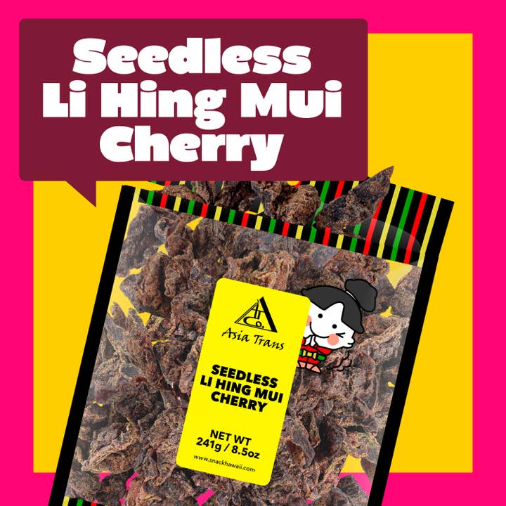 Seedless Li Hing Mui Cherry for wholesale by Snack Hawaii
