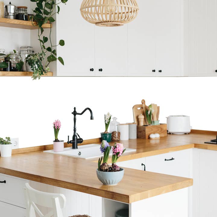 Rueckwand24 - Wholesale Wall Panelling - Kitchen backsplash - White - ALU Classic6