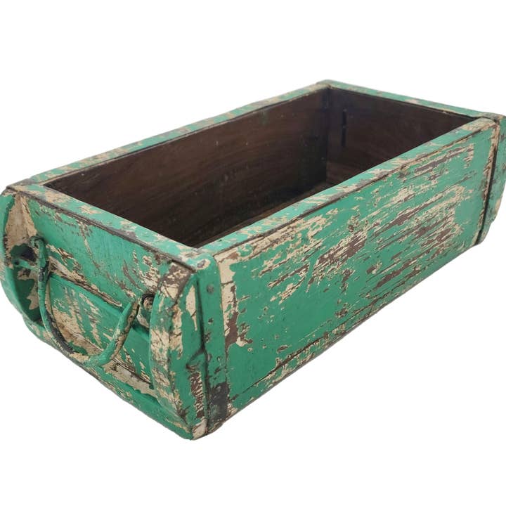 Vintage Addiction - Wholesale Planter Box - Green Vintage Brick Mould/Wooden Planter3