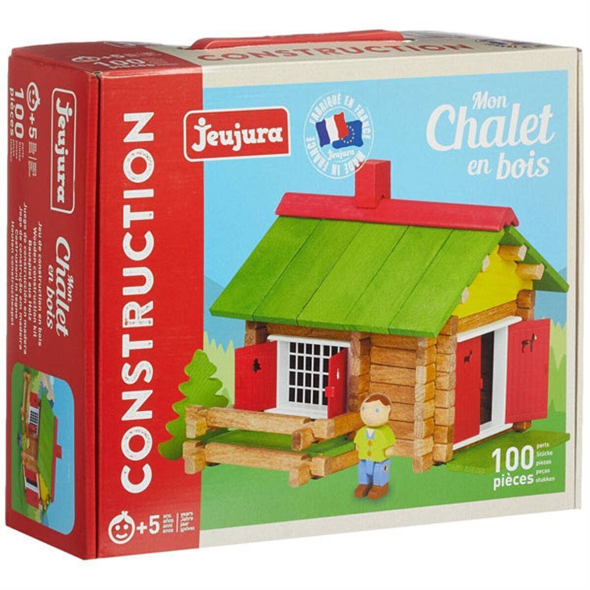 TSJJ - Wholesale Wood Toy - Kids - Jeujura - My Wooden Chalet - 100 Pieces0