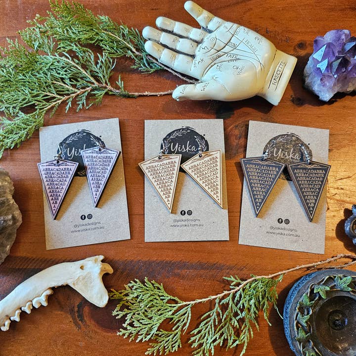 Yiska Designs - Wholesale Dangle earrings - Abracadabra Talisman Earrings