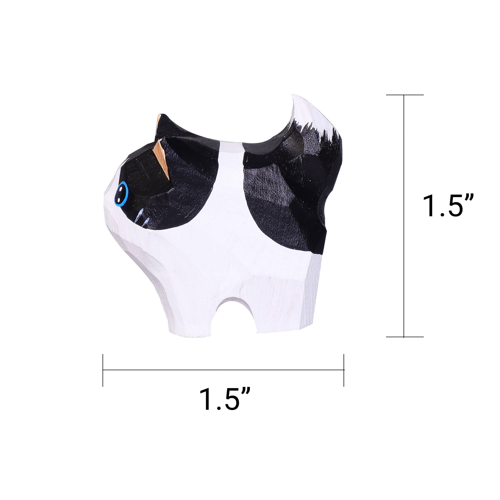 Kitsville - Wholesale Decorative Figurine - Hand-Carved Wooden Cats (Two Cats) – Gift for Cat Lovers3