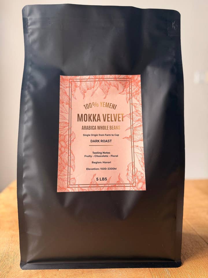 Mokka Velvet Yemeni Dark Roast Coffee for wholesale by Mokka Velvet