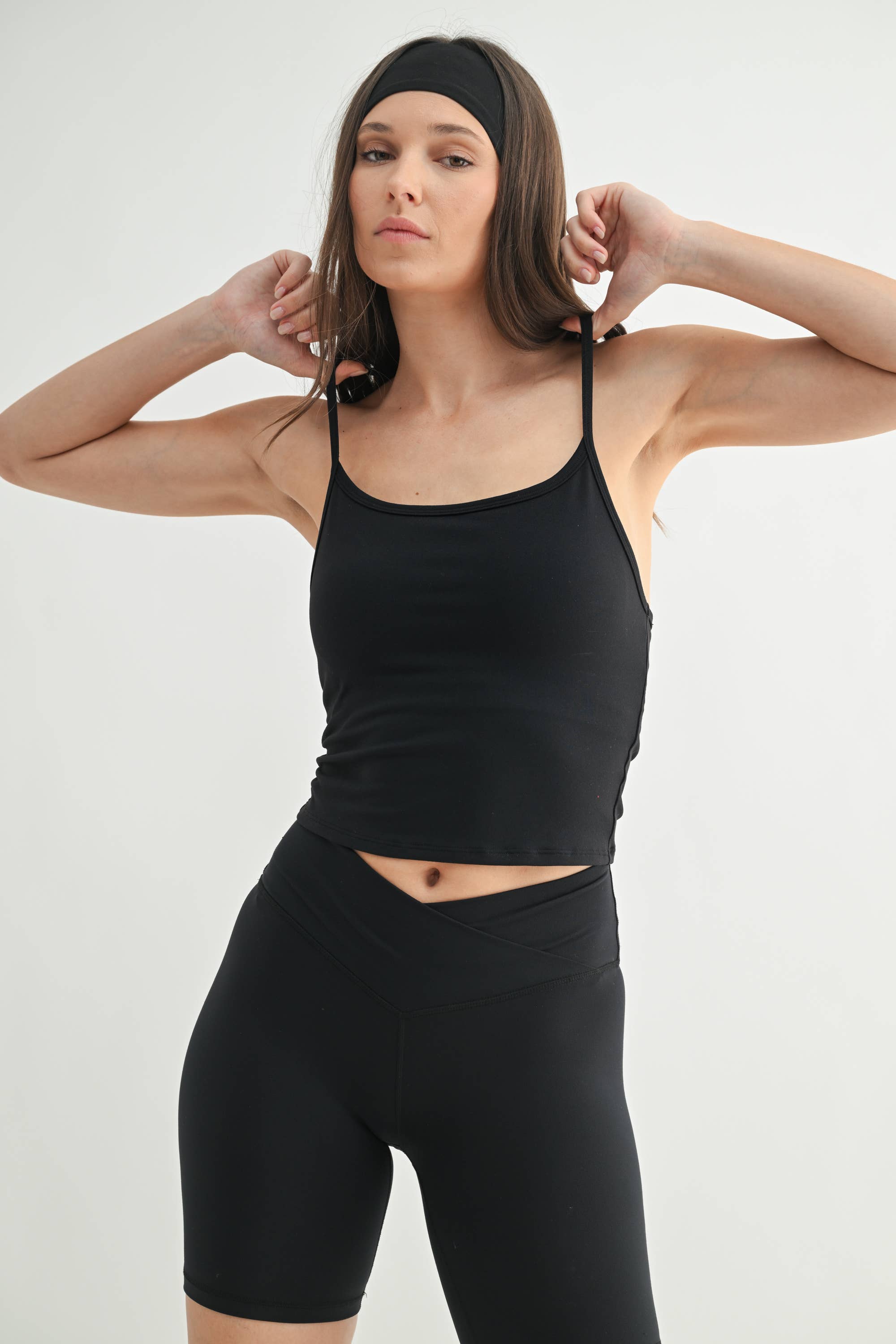 Mono B - Vente Haut de sport – femme - Débardeur de sport long à bretelles spaghetti12