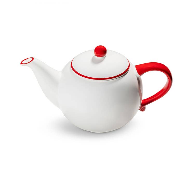 Teiera con bordo rubino, 1,5 L per la vendita all'ingrosso da parte di Gmundner Keramik Handels GmbH