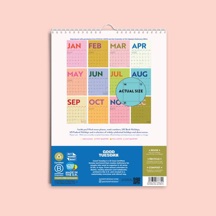 Good Tuesday (Once Upon a Tuesday) - Wholesale Calendar - 2026 Calendar | Colourburst | A42