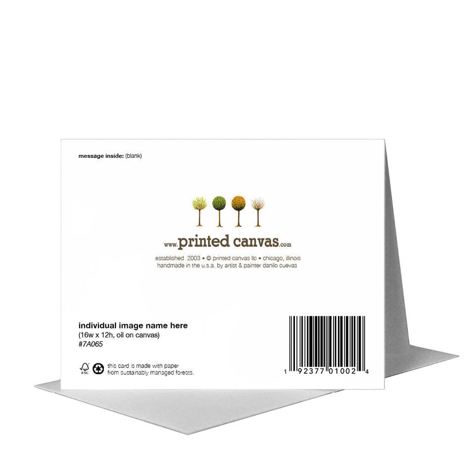 Printed Canvas – wholesale Birthday card – Old, Greeting Card (#8629D)2