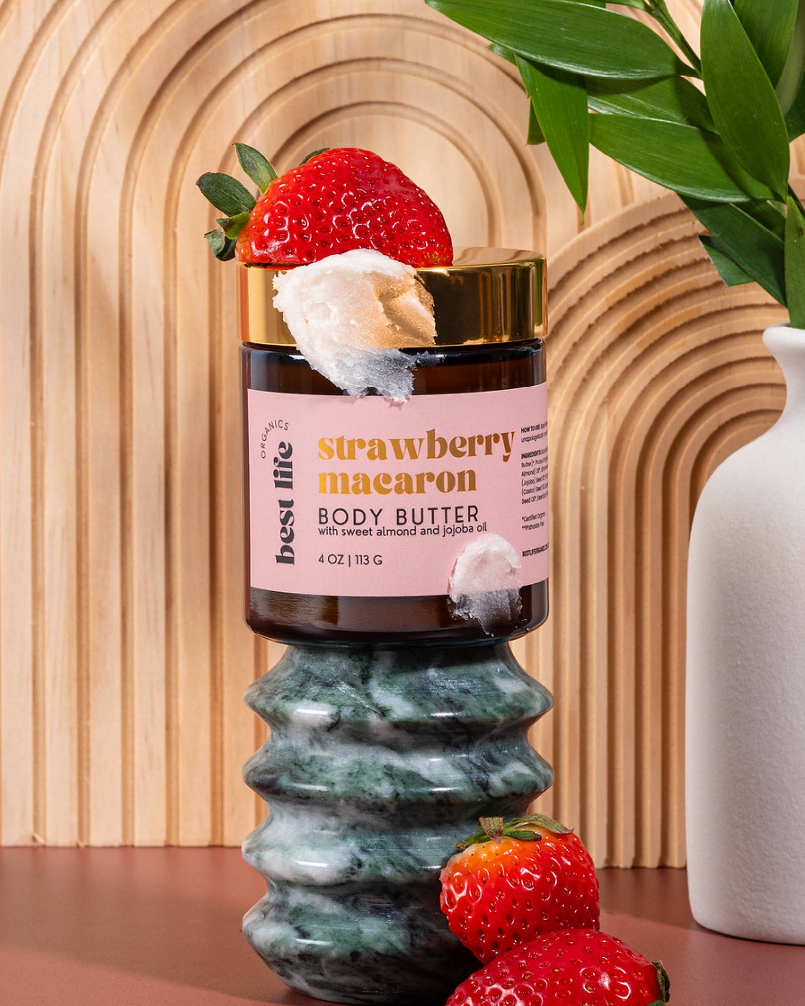 Best Life Organics - Wholesale Body Balm/Butter - Strawberry Macaron Body Butter