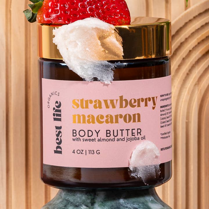 Best Life Organics - Wholesale Body Balm/Butter - Strawberry Macaron Body Butter