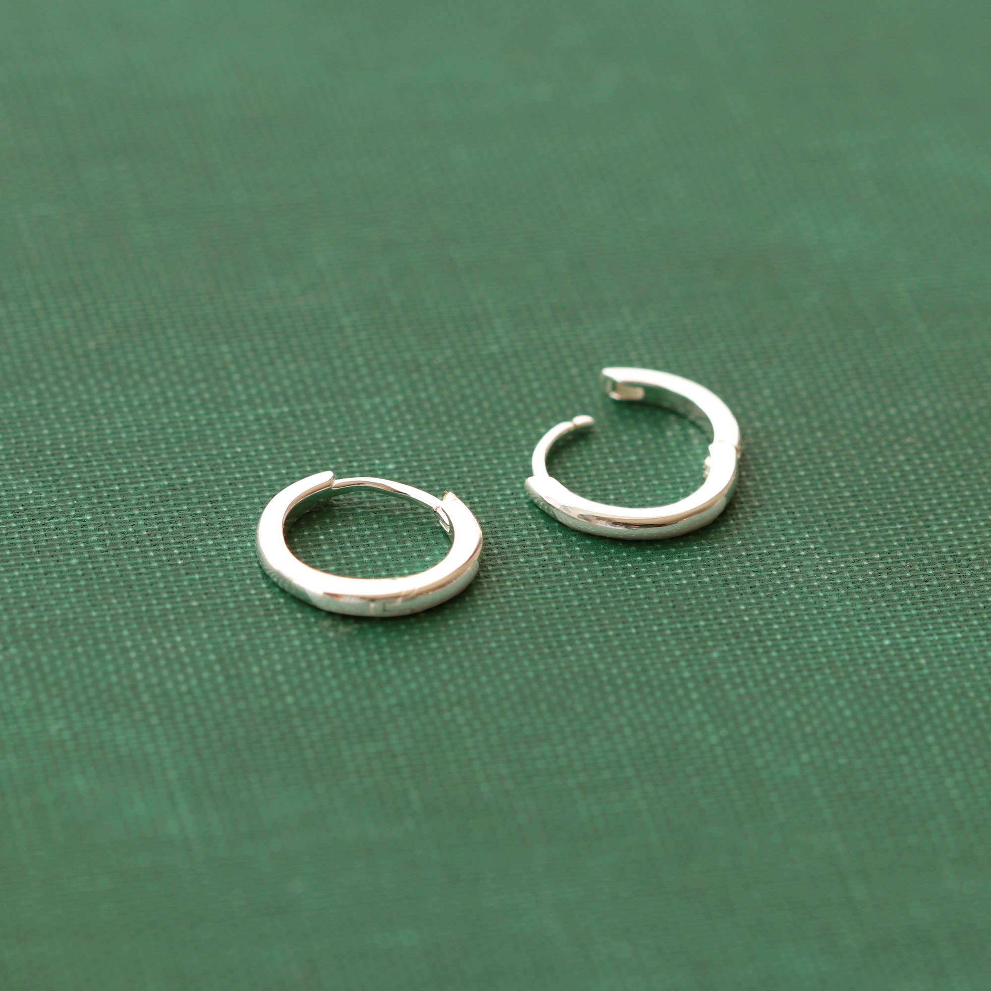 Kris Nations - Wholesale Huggie Earrings - Classic 12mm Hinged Huggie Hoop Earrings 18K Gold Vermeil | Sterling Silver Hinge Closure Nickel Free Hypoallergenic Ships from CA2