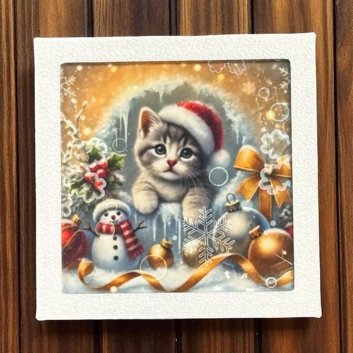 Kitten Christmas | Magnet for wholesale by Corksee