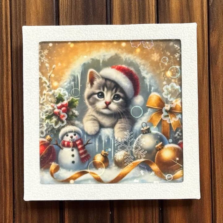Kitten Christmas | Magnet for wholesale by Corksee