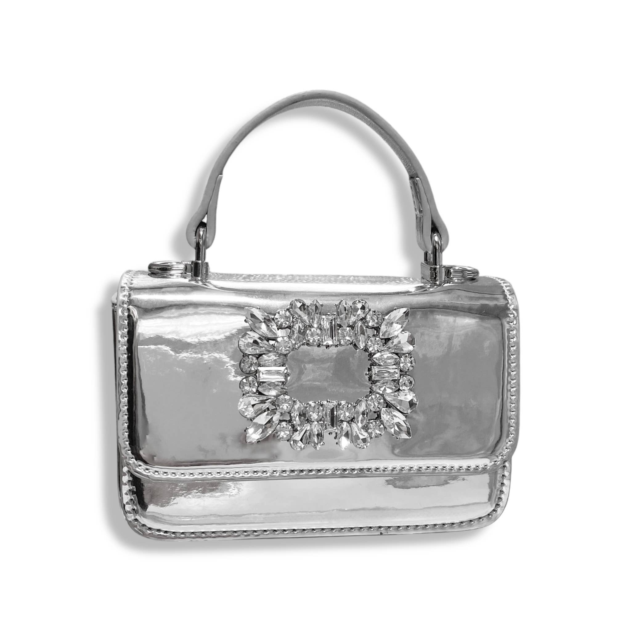 Doe a Dear - Vente Sac à bandoulière – enfant - B1383 Sac Verni Décoré de Strass (5 Couleurs)24