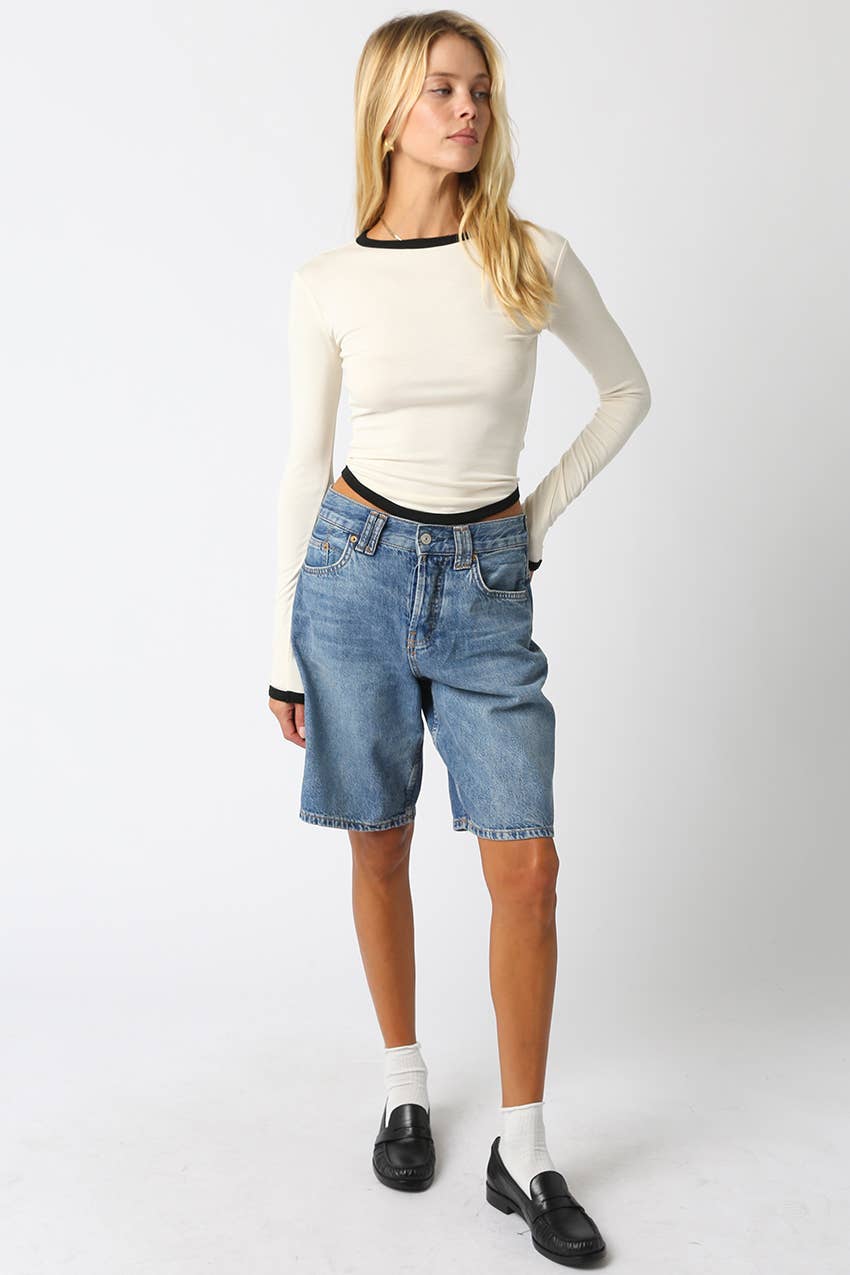 Olivaceous - Vente Haut en maille – femme - Top Kendall18