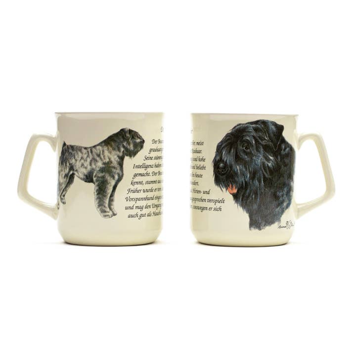 Bouvier mug for wholesale by Animal Prints
