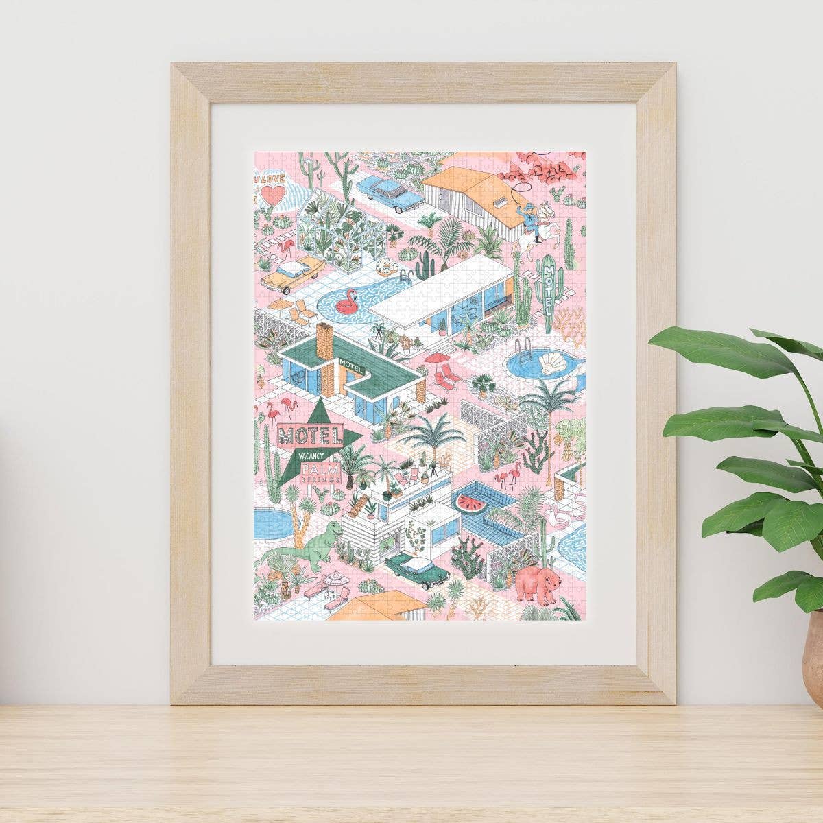 La Petite Épicerie - Wholesale Puzzle - Adult - Palm Springs puzzle by Jacqueline Colley - 1000 pieces1