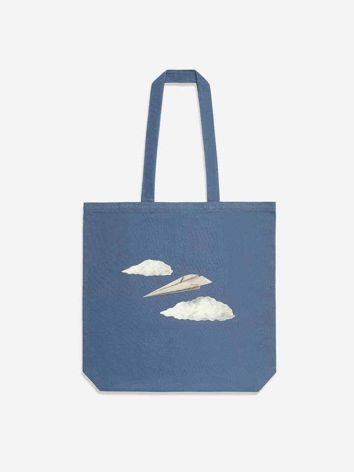 Paper Plane XL Tote for wholesale by O.N.S Clothing