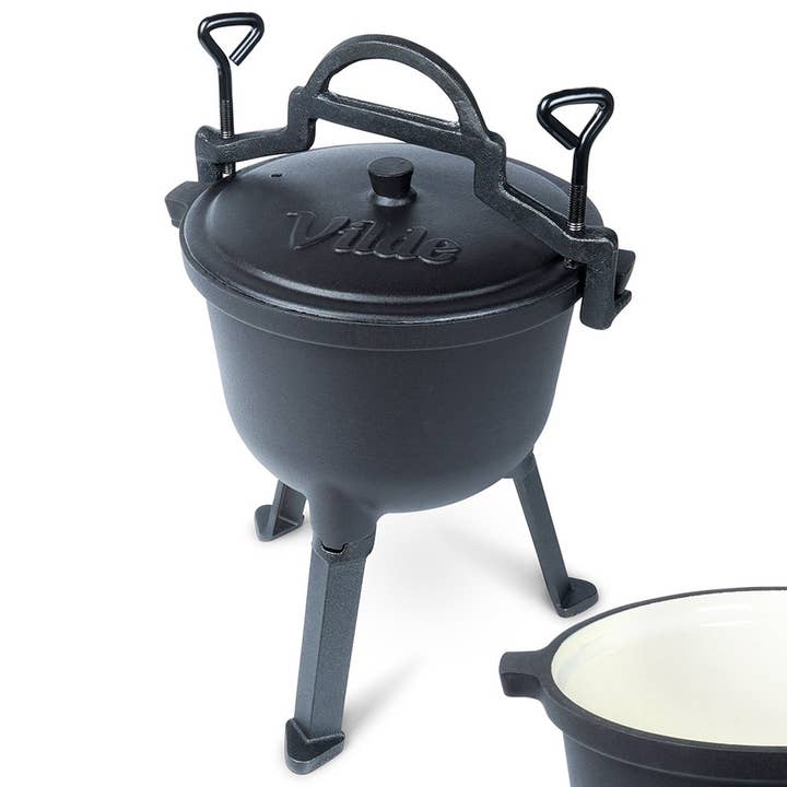 Ketel Gietijzer Emaille op Poten met Deksel CAST LINE 4 l voor wholesale door Vilde