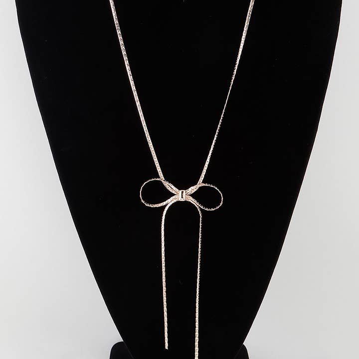Bowtie Necklace for wholesale by 3AM BY H&D ACCESSORIES