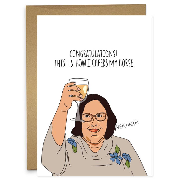 Humdrum Paper – Großhandel Glückwunschkarte – Cheers Glückwunschkarte — Phyllis Smith von Barb und Star