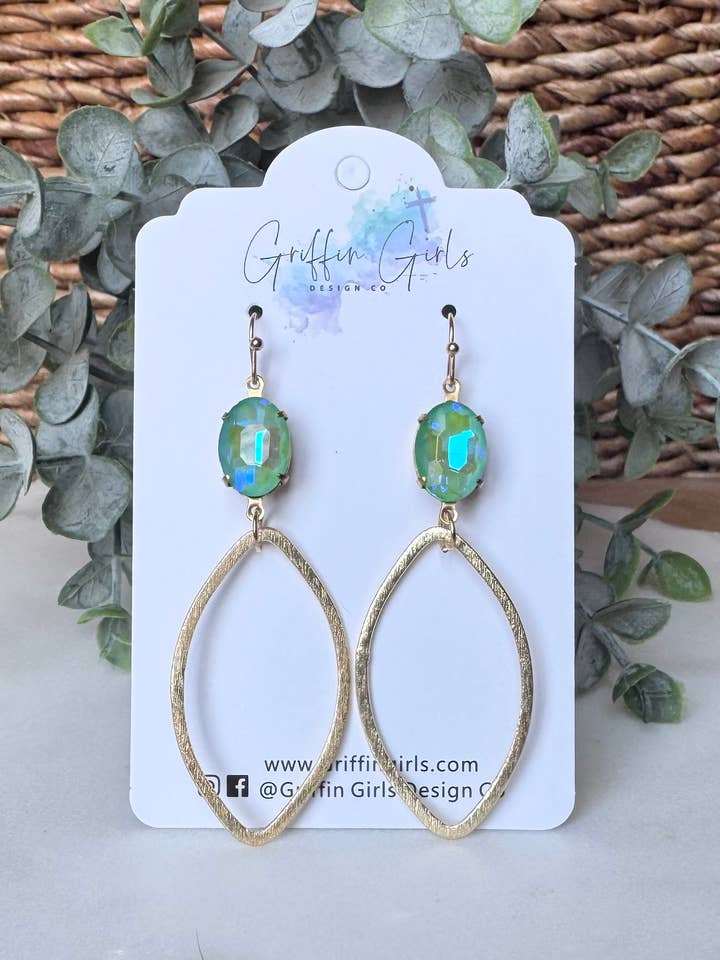 Seaside (gold oval) for wholesale by Griffin Girls Design Co