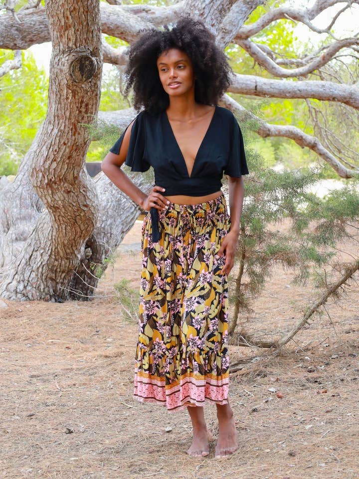 DANI FALDA PRINT para venta al por mayor de Pampita Island