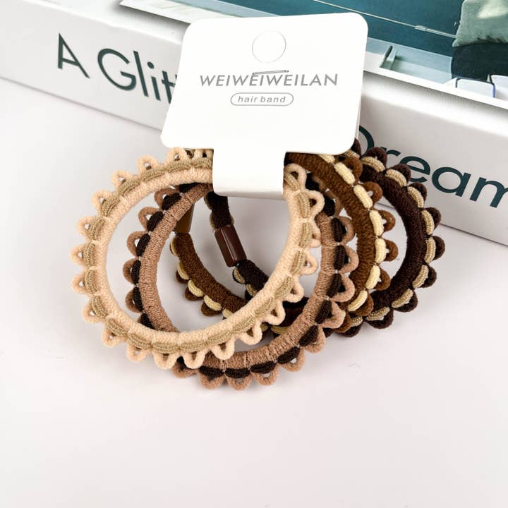 SoapElenGlen - Wholesale Hair Tie - 4Pcs Sweet Hair Band3