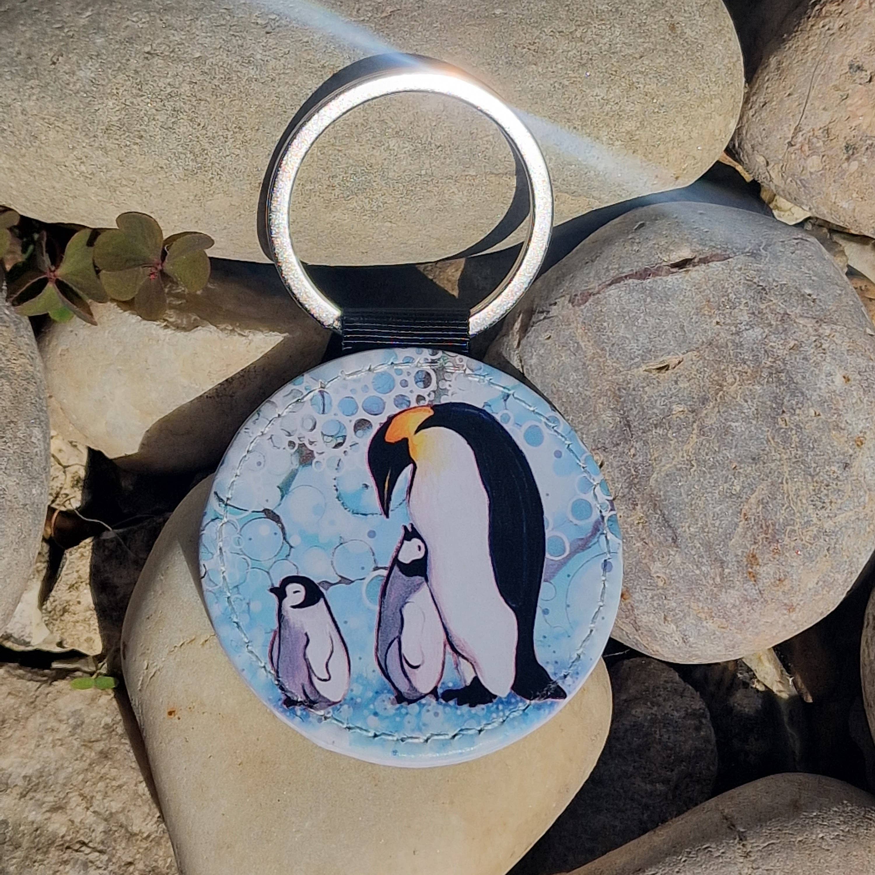 By Jo Crafts – wholesale Keychain – Unisex – 41-KR -Penguin Faux Leather Keyring6