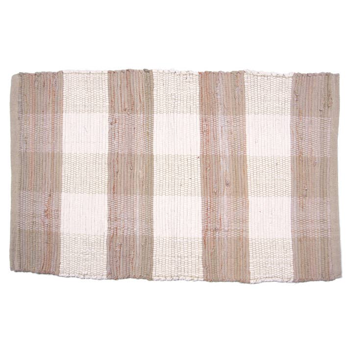Alfombra Chindi - Beige Check para venta al por mayor de Accent Linen