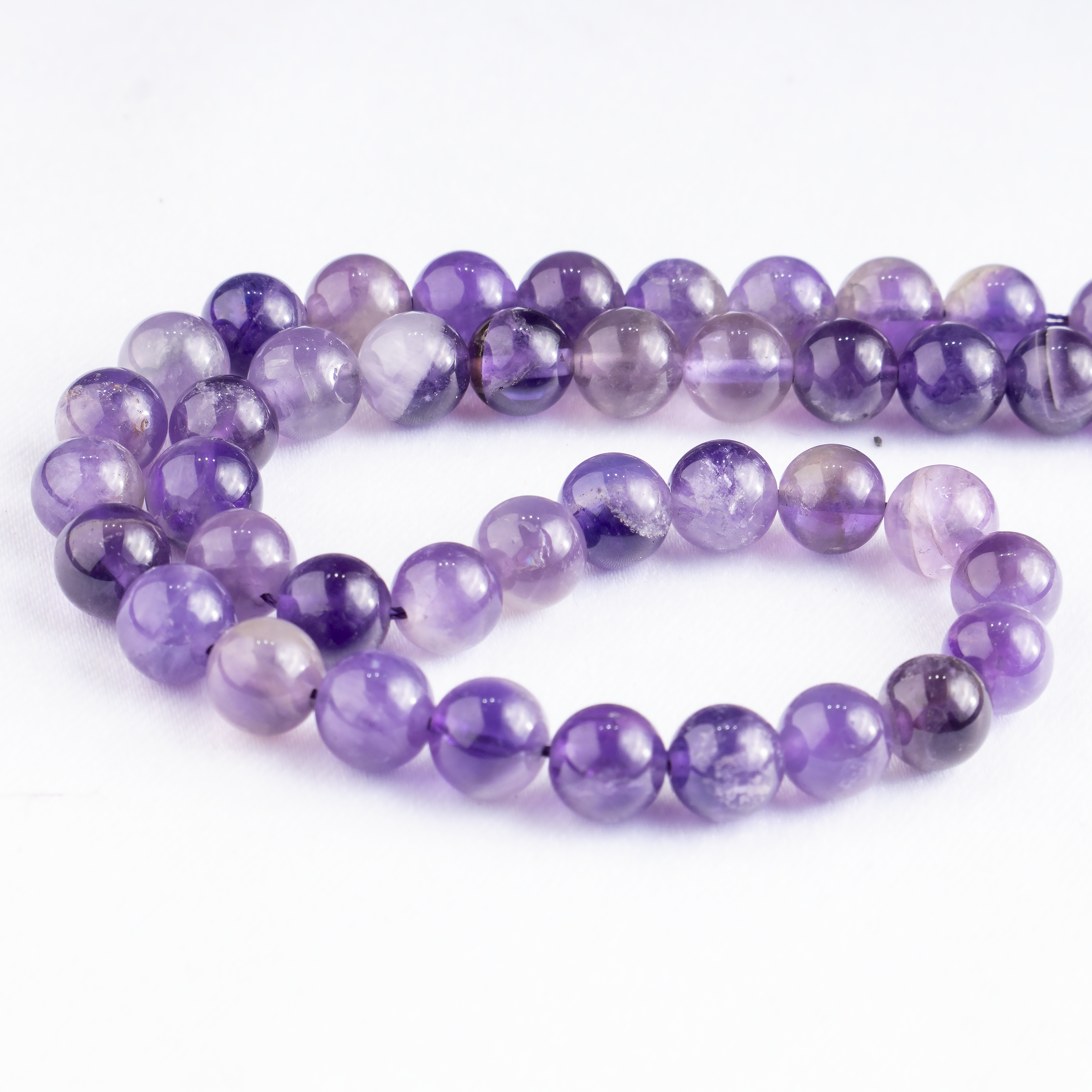 Soothing Crystals Beads - Vendita all'ingrosso Perline - Perle rotonde di cristallo | Ametista | Perle curative di pietra preziosa6