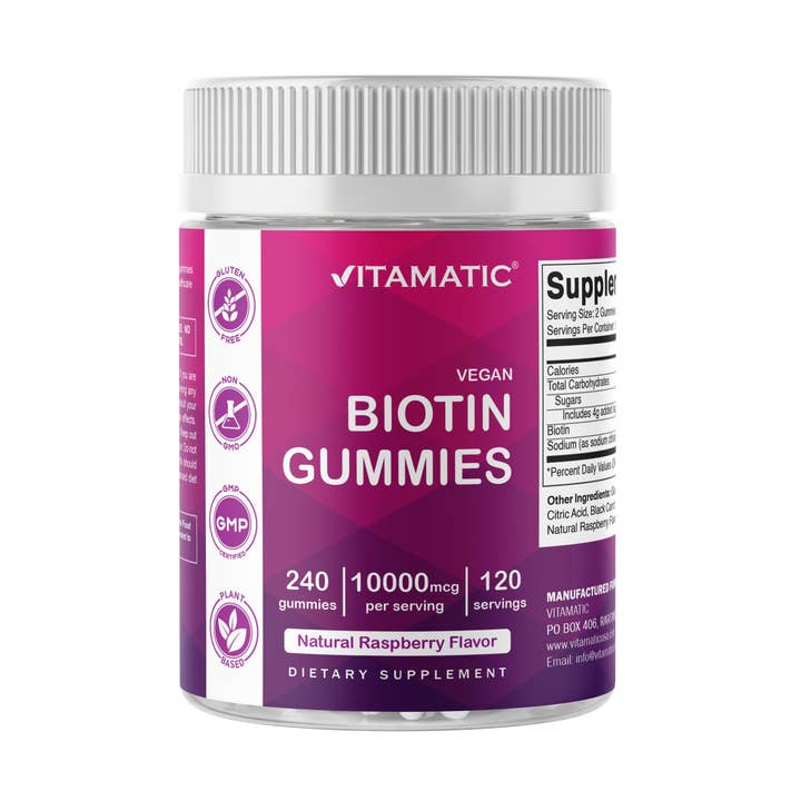 Vitamatic - Wholesale Oral Supplement/Vitamin - Vitamatic Biotin Gummies 10,000 mcg- 240 Vegan Gummies 0